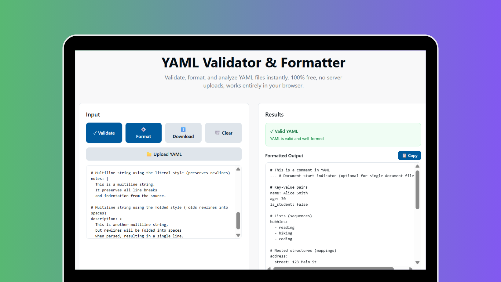 YAML Validator